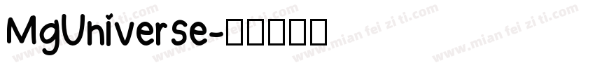 MgUniverse字体转换
