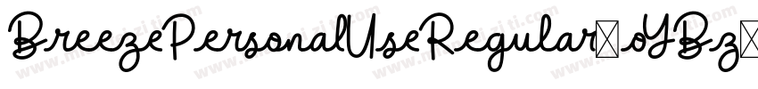 BreezePersonalUseRegular-oYBz字体转换
