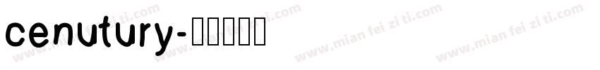 cenutury字体转换