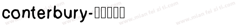 conterbury字体转换