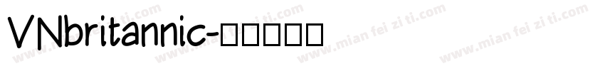 VNbritannic字体转换