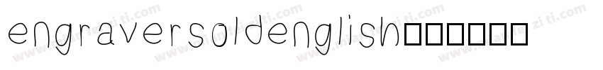 engraversoldenglish字体转换