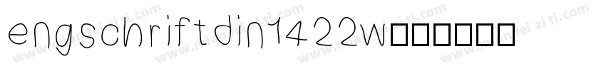 engschriftdin1422w字体转换