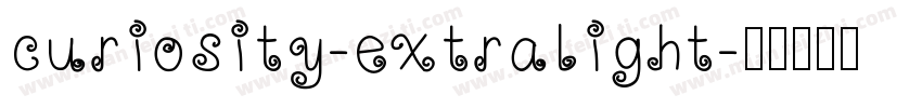 curiosity-extralight字体转换