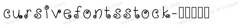 cursivefontsstock字体转换