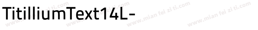 TitilliumText14L字体转换