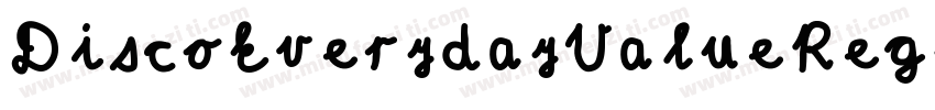 DiscoEverydayValueRegular-zMGG字体转换