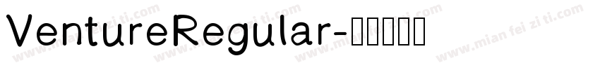 VentureRegular字体转换