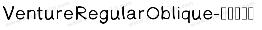 VentureRegularOblique字体转换