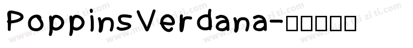 PoppinsVerdana字体转换