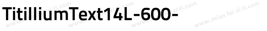 TitilliumText14L-600字体转换