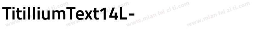 TitilliumText14L字体转换