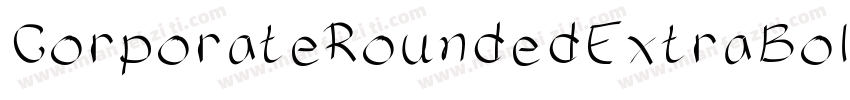 CorporateRoundedExtraBoldRegularSWF字体转换