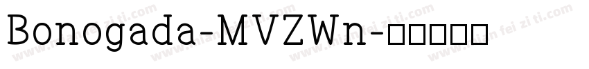 Bonogada-MVZWn字体转换