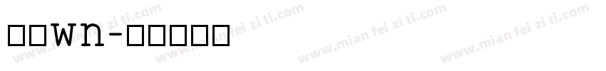 英文wn字体转换