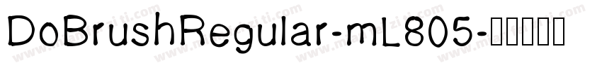 DoBrushRegular-mL805字体转换