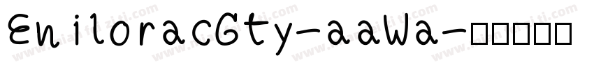 EniloracGty-aaWa字体转换