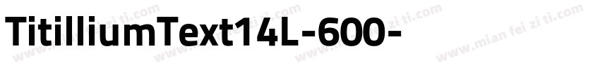 TitilliumText14L-600字体转换