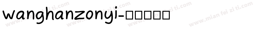 wanghanzonyi字体转换