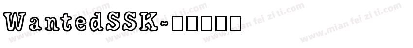 WantedSSK字体转换