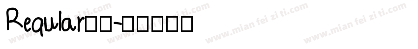Reqular样品字体转换