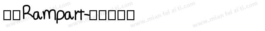 壁磊Rampart字体转换