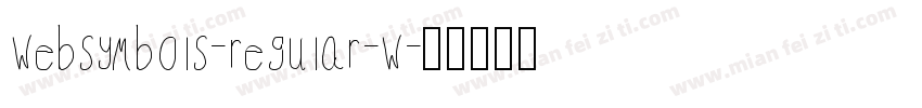 websymbols-regular-w字体转换