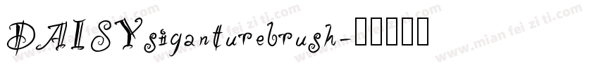 DAISYsiganturebrush字体转换