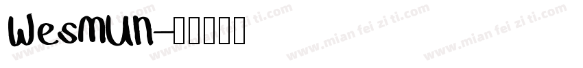 WesMUN字体转换