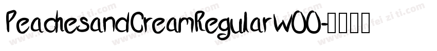 PeachesandCreamRegularW00字体转换