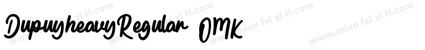 DupuyheavyRegular-2OMK字体转换