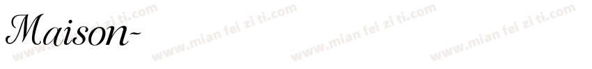 Maison字体转换