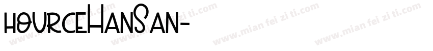 hourceHanSan字体转换