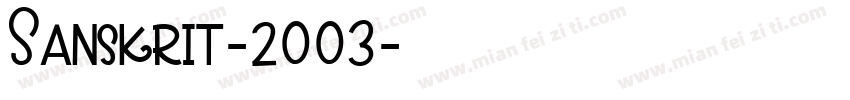 Sanskrit-2003字体转换