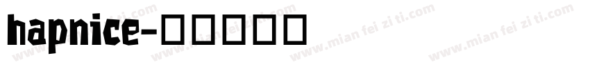 hapnice字体转换