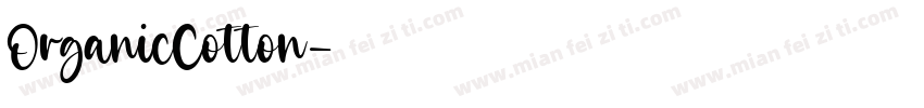OrganicCotton字体转换