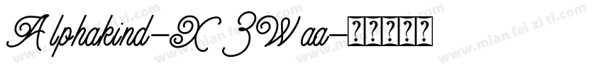 Alphakind-X3Waa字体转换