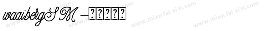 waaibergSM字体转换