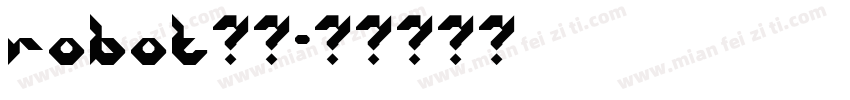 robot字体字体转换