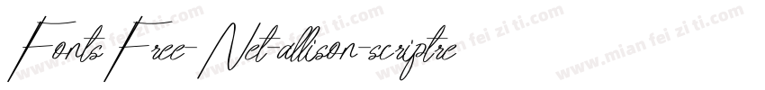 FontsFree-Net-allison-scriptregular字体转换