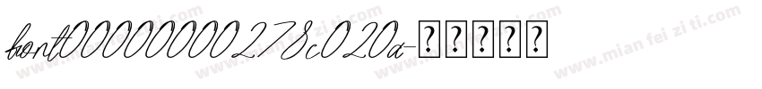 font00000000278c020a字体转换