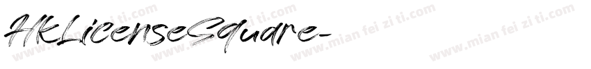 HKLicenseSquare字体转换