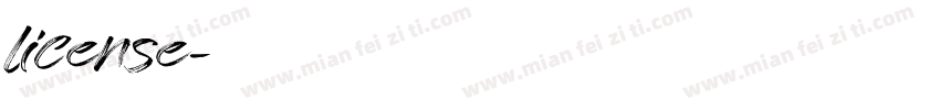 license字体转换