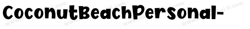 CoconutBeachPersonal字体转换