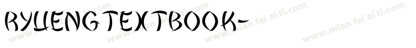 ryuengtextbook字体转换