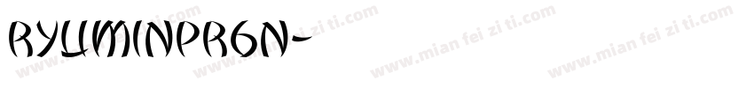 ryuminpr6n字体转换