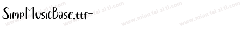 SimpMusicBase.ttf字体转换