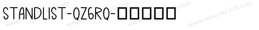 Standlist-qZ6rq字体转换