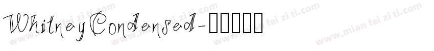 WhitneyCondensed字体转换