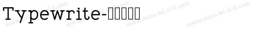 Typewrite字体转换